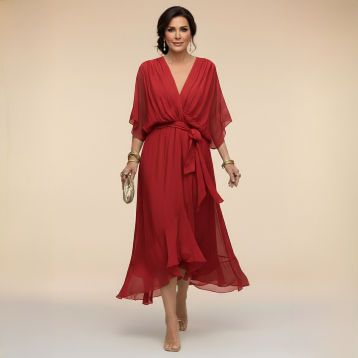 Opal™ | Women's V-Neck Midi Dress