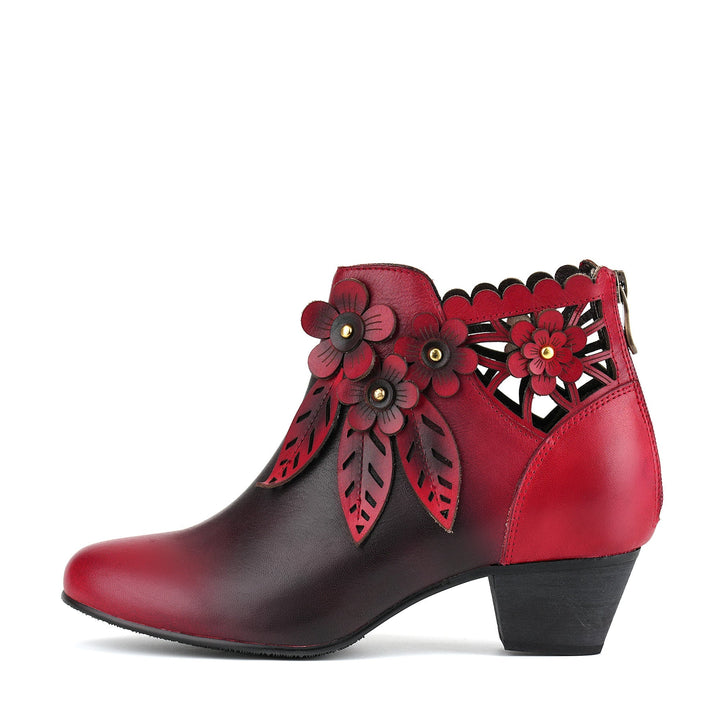 Novelle | Women's Floral Ankle Booties