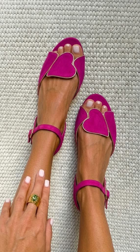 Ilya™ | Women's Open-Toe Sandals with Heart Detail