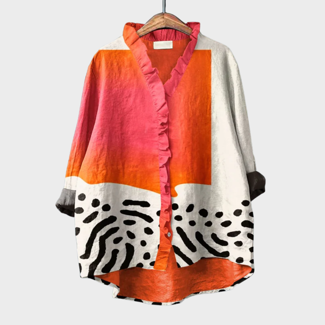 Rowena™ | Women's Artistic Print Blouse