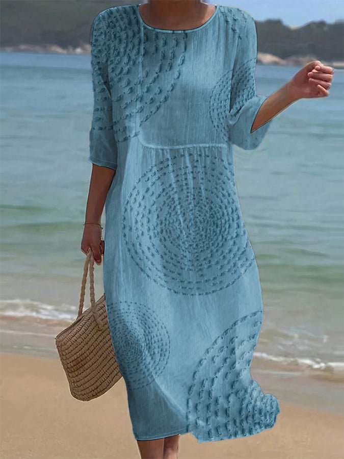 Women's Embroidered Casual Summer Dress