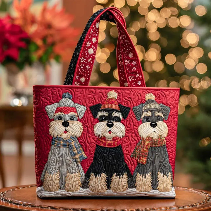 Borsa Donna con trio di Schnauzer – Due Misure