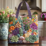 Artisanal Tote Bag - Succulent Garden