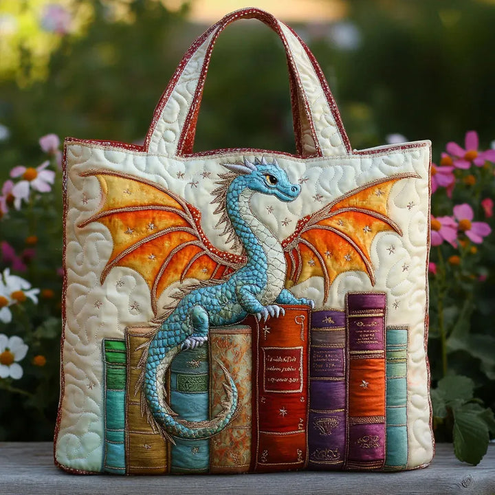 Borsa Trapuntata drago custode dei libri – Per Amanti dei Libri