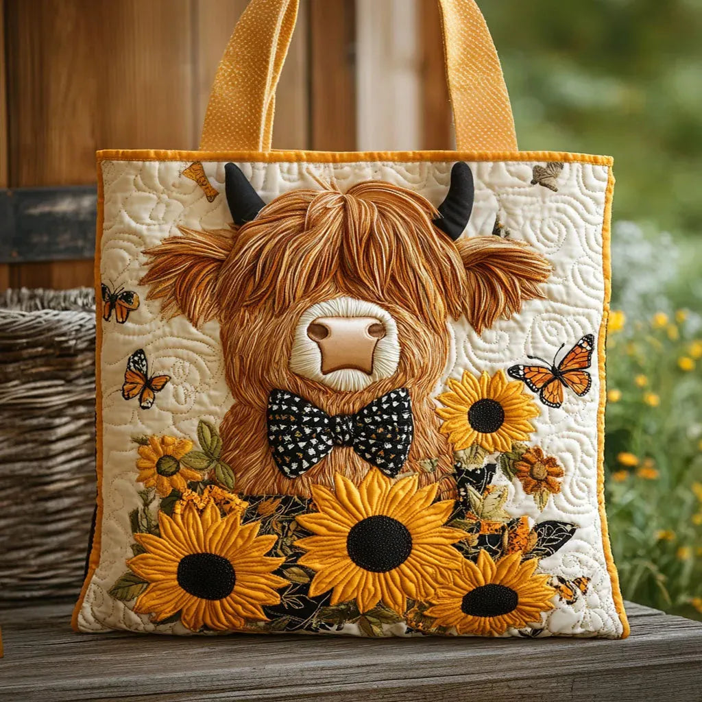Borsa Artigianale mucca e girasoli – Idea Regalo