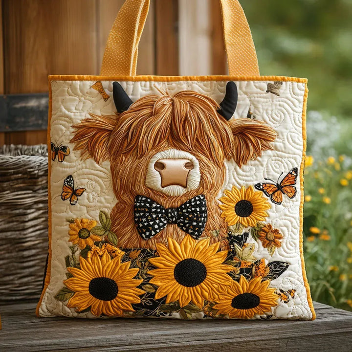 Borsa Artigianale mucca e girasoli – Idea Regalo