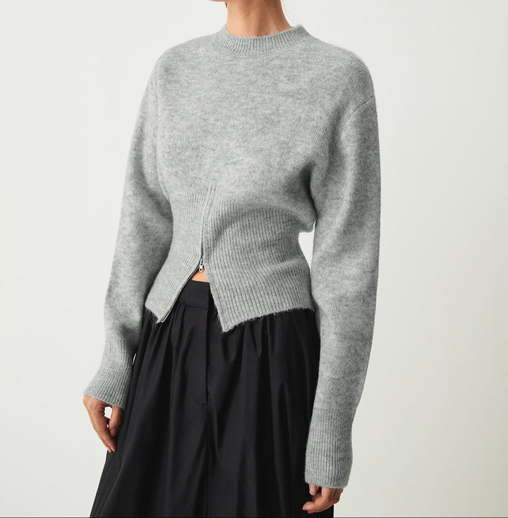 Rosalind | Soft Half-Zip Knit Sweater