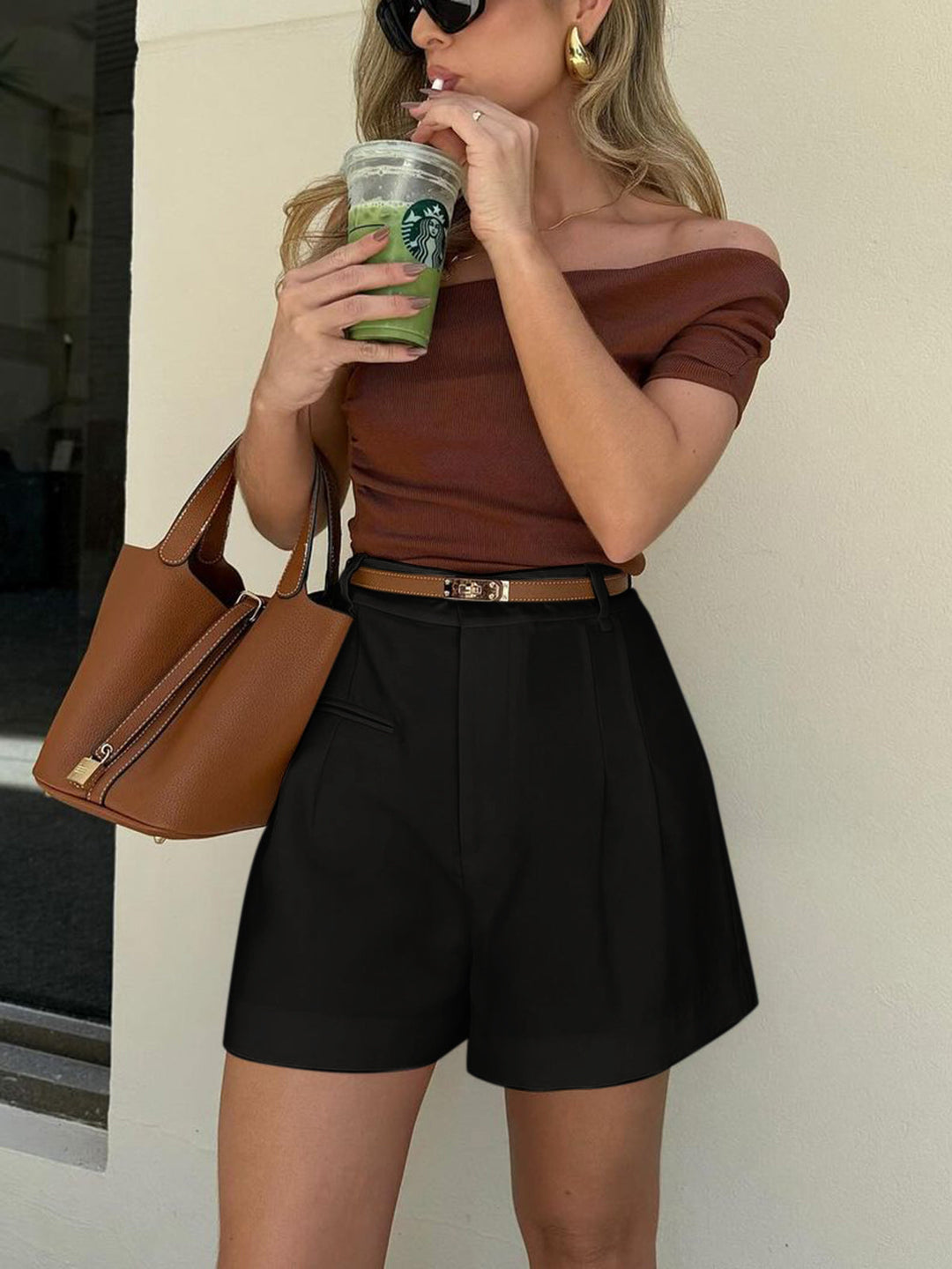 Ruth | Short taille haute élégant
