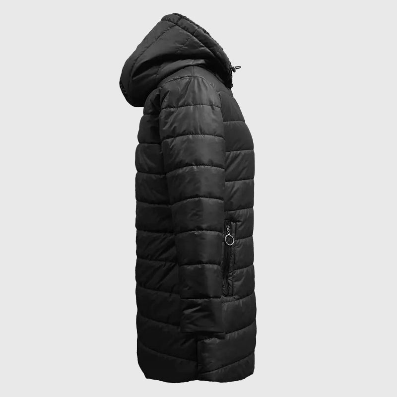 Marlowyn Plush-Lined Hooded Long Puffer Coat