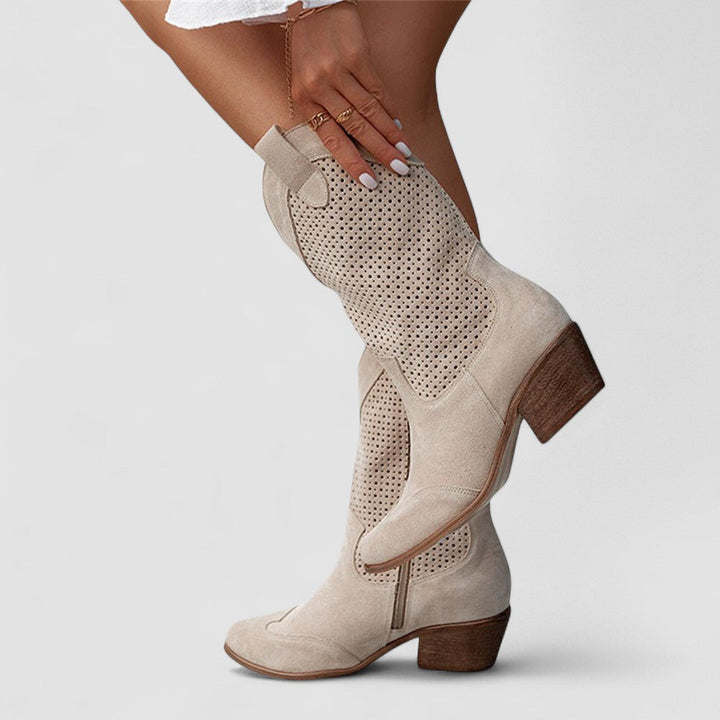 Eudora™ | Perforated Western Boots