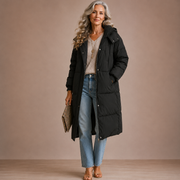 Gigaty™ | Classic Hooded Long Puffer Coat