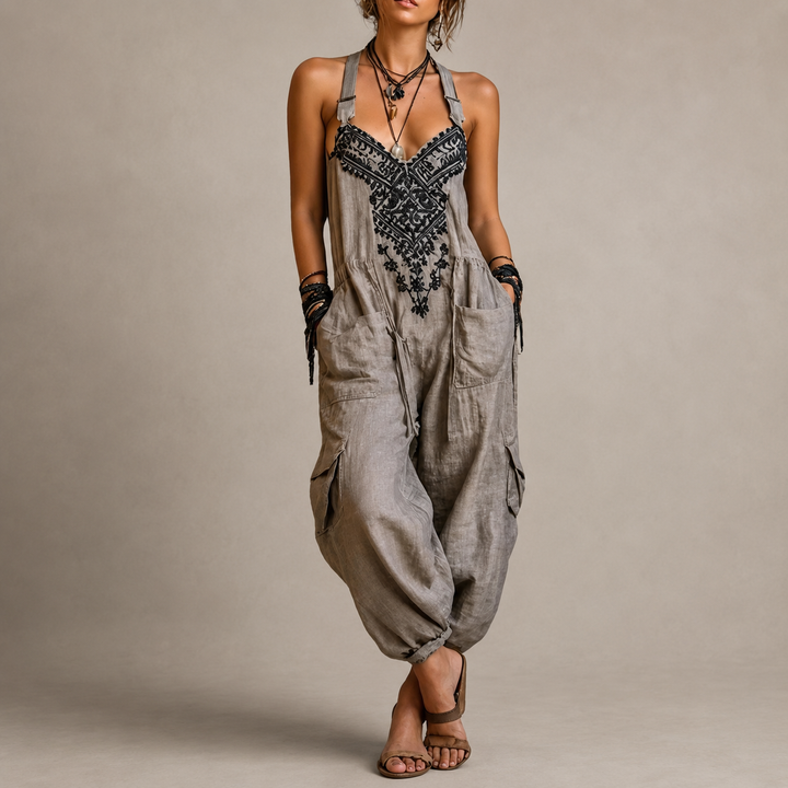 Astrid™ | Women's Embroidered Relaxed Jumpsuit