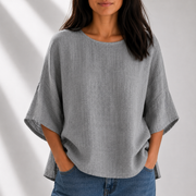 Emery Cotton Linen Blouse