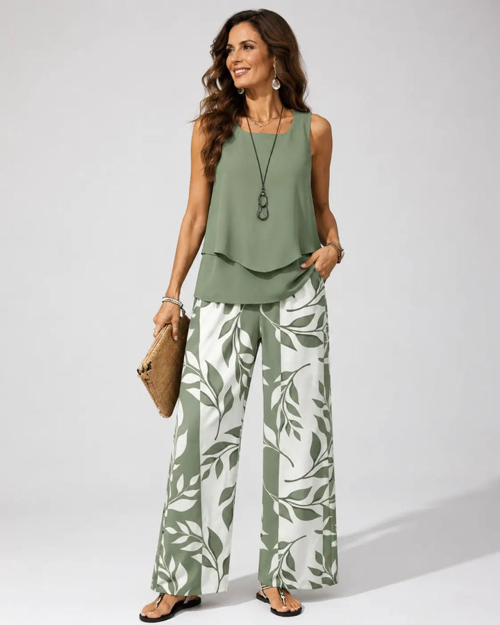 Petronila™ | Women's Botanical Two-Piece Set