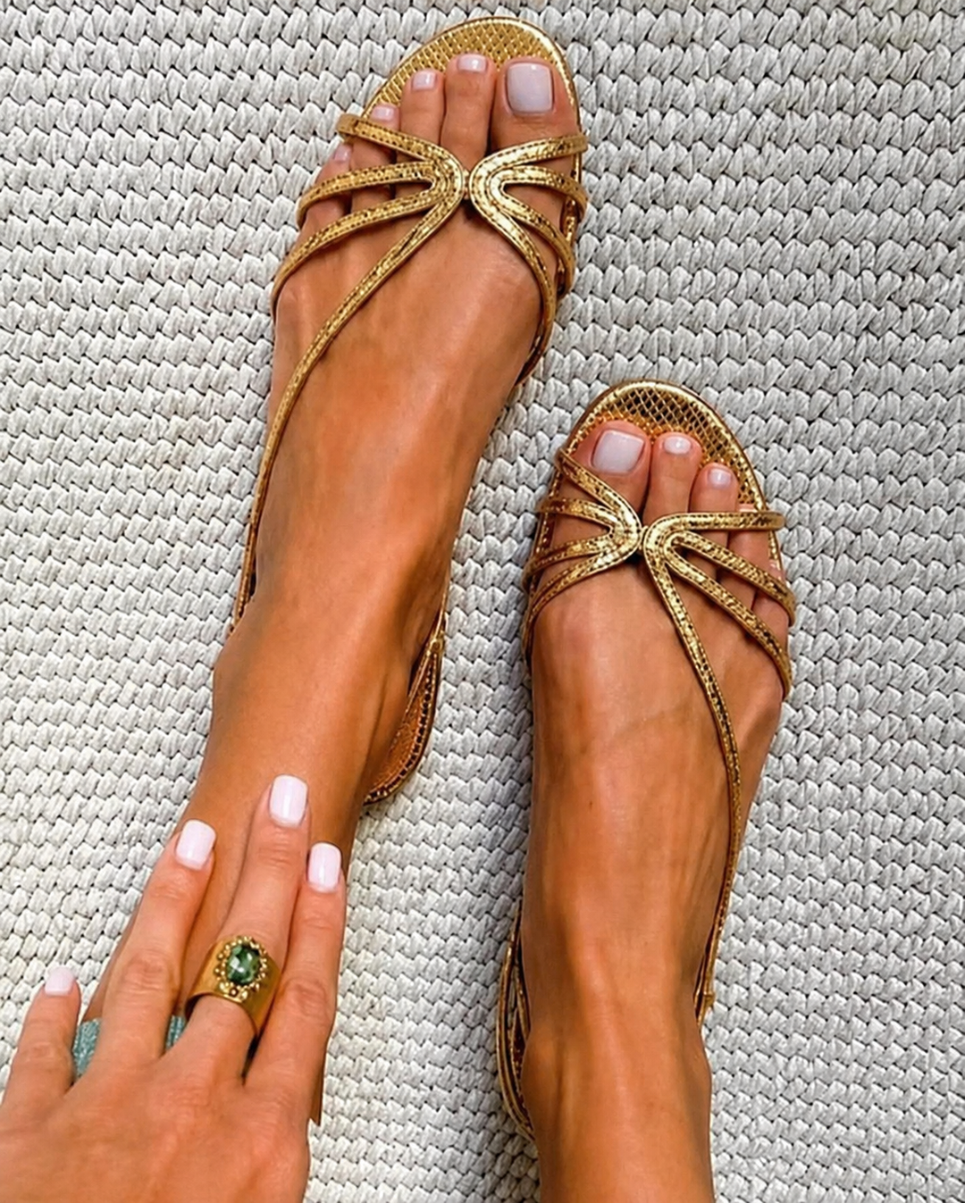 Camille™ | Women's Metallic-Inspired Sandals