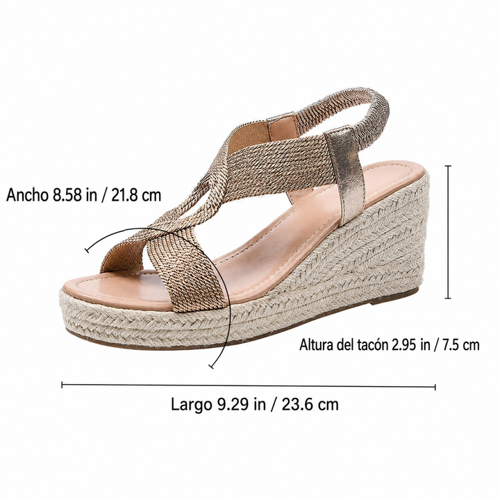 Aroa | handcrafted woven wedge sandals