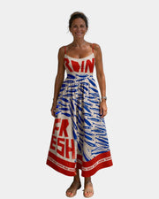 Abélia | Patterned midi dress