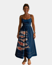 Adda | Patterned midi dress