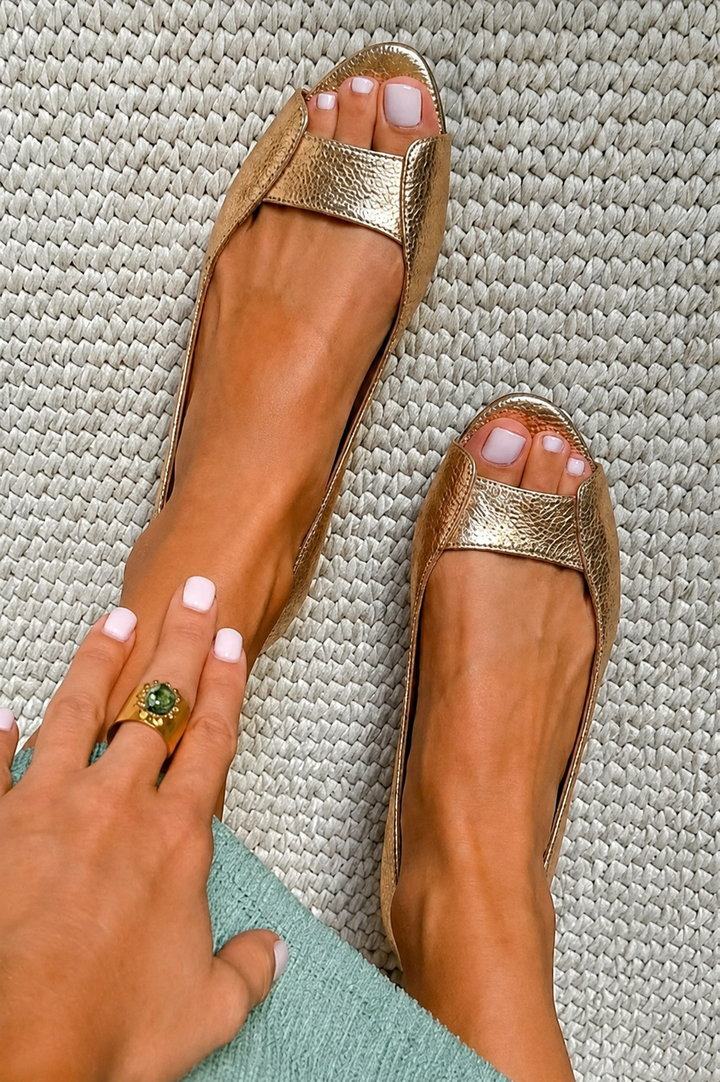 Adelina™ | Women's Metallic-Inspired Sandals