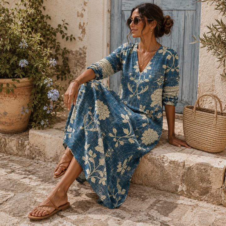 Isabel™ | Floral Branch Maxi Dress