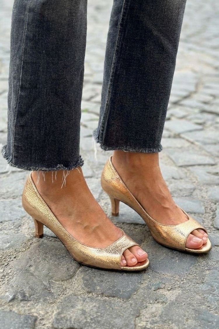 Coleen™ | Women's Peep-Toe Kitten Heels
