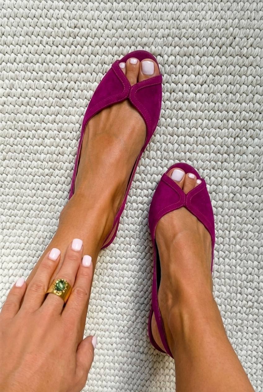 Imee™ | Women's Open-Toe Slingback Flats