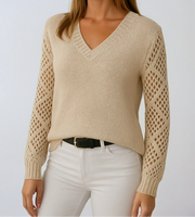 Claudia | Openwork Knit Sweater