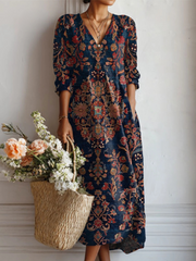 Elvira™ | Midnight Vintage Maxi Dress