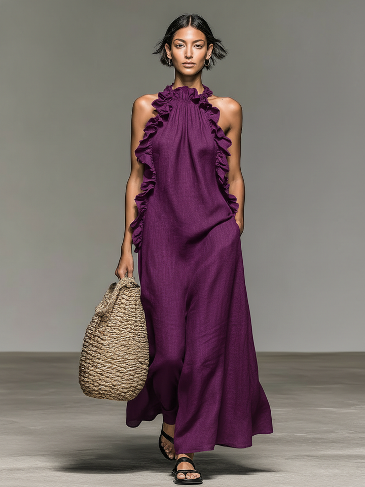 Lua™ | Women's Sleeveless Maxi Dress with Pockets
