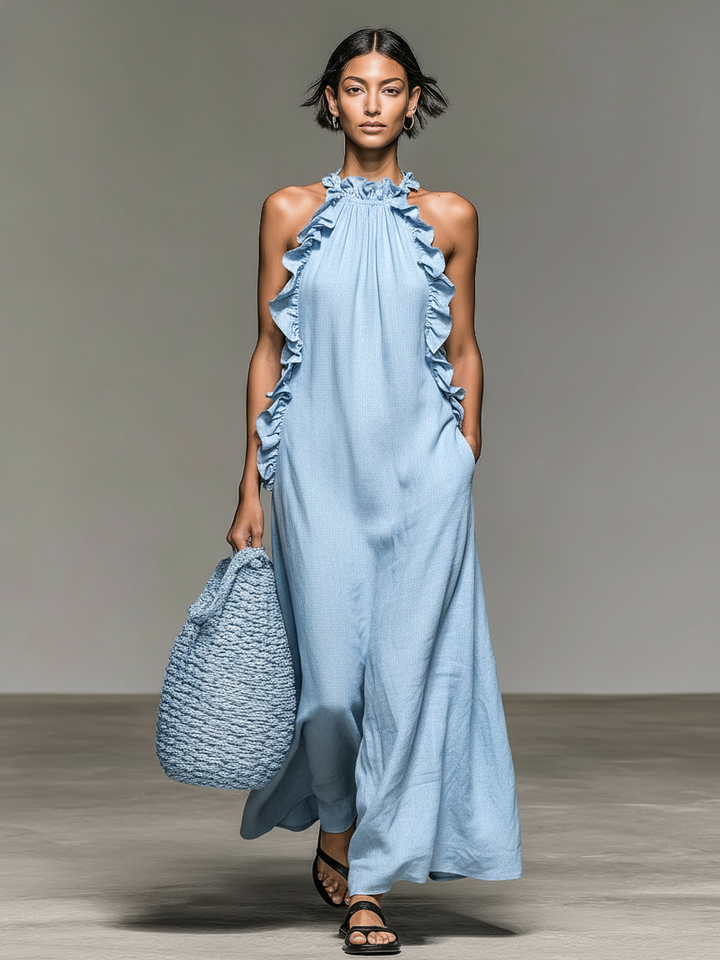 Lua™ | Women's Sleeveless Maxi Dress with Pockets