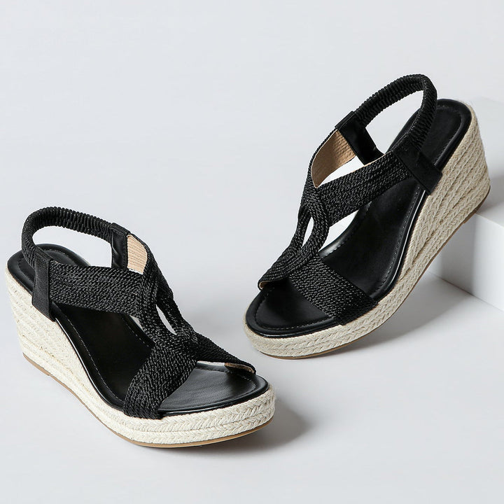 Aroa | handcrafted woven wedge sandals