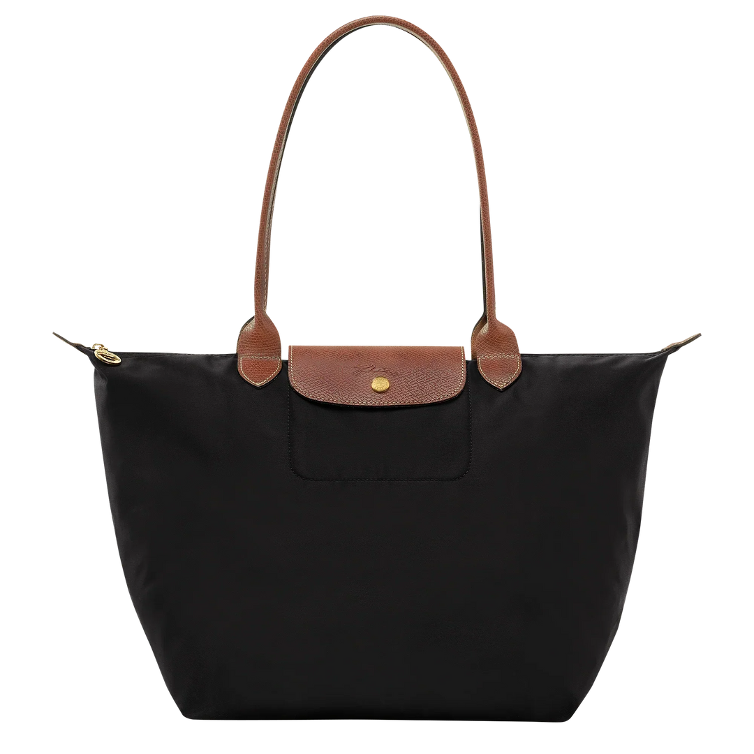 Large Foldable Nylon Bag, Black