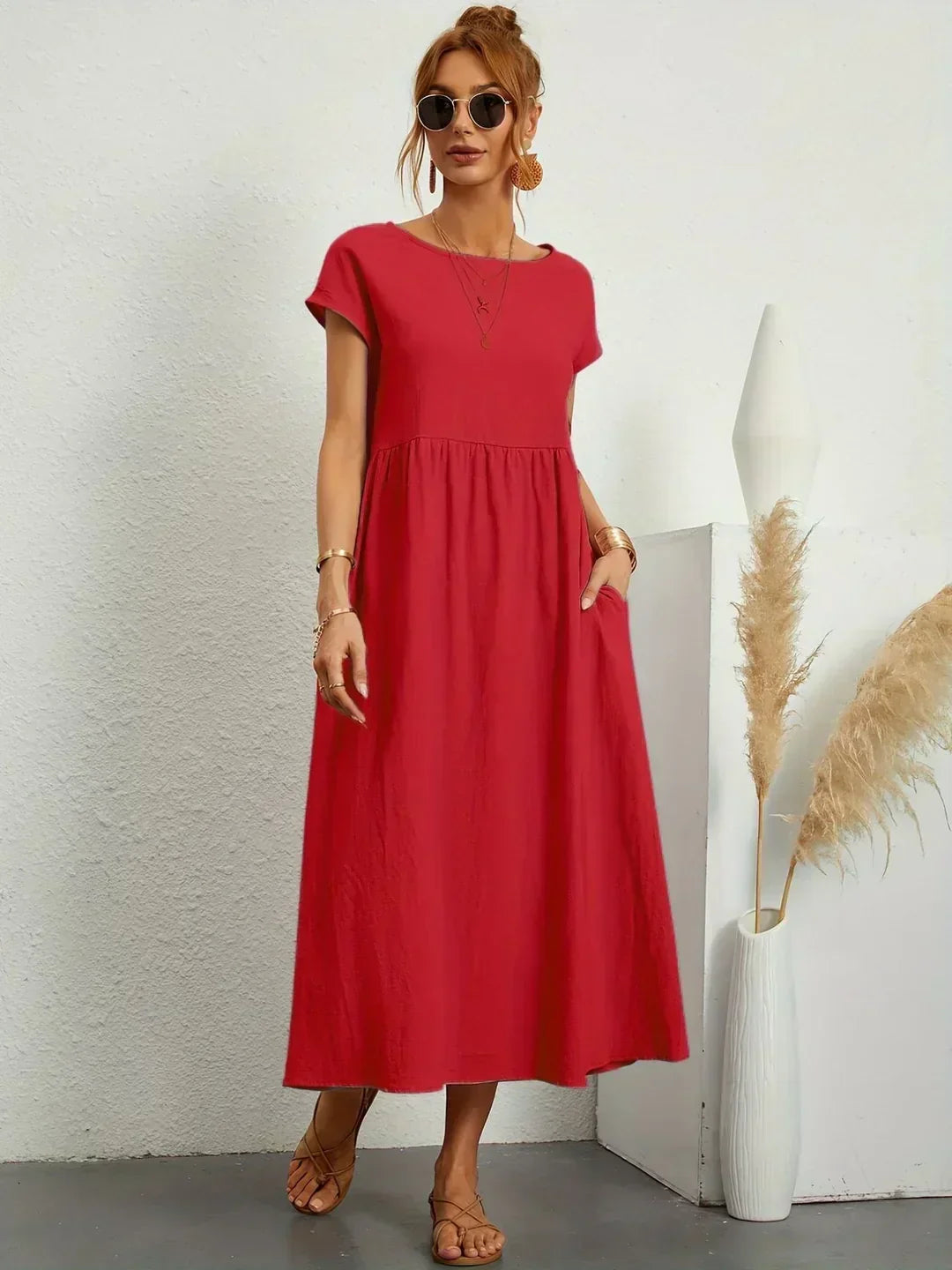Ursina™ | Women's Fluid Midi Dress