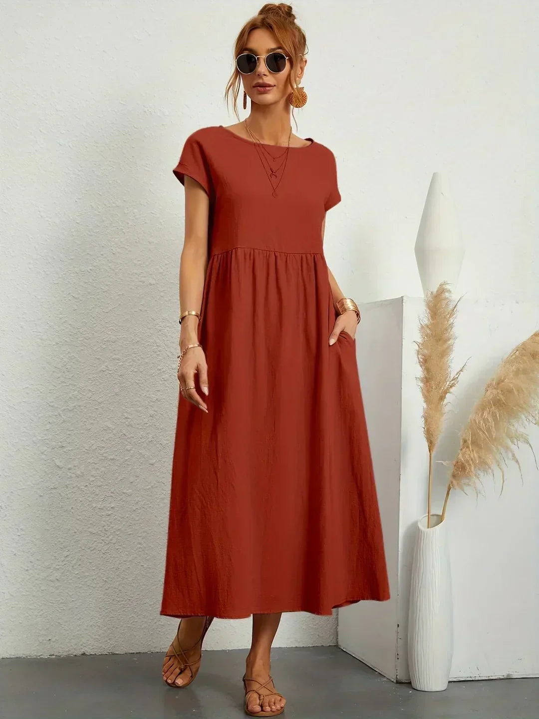 Ursina™ | Women's Fluid Midi Dress