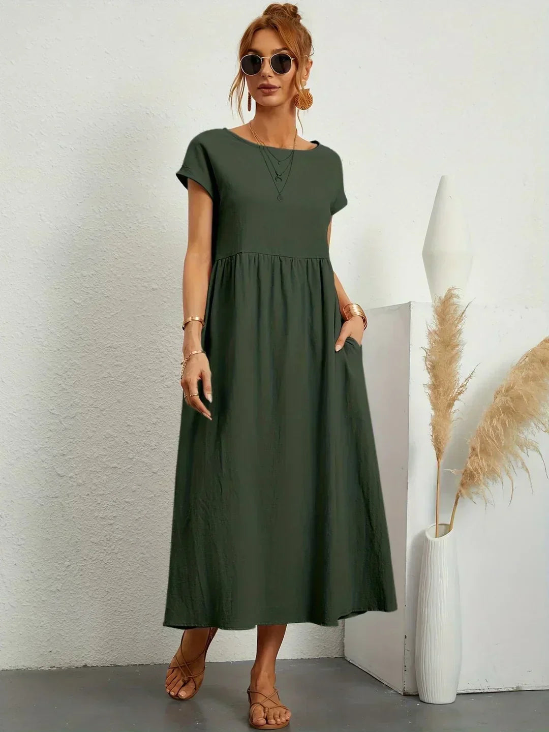 Ursina™ | Women's Fluid Midi Dress