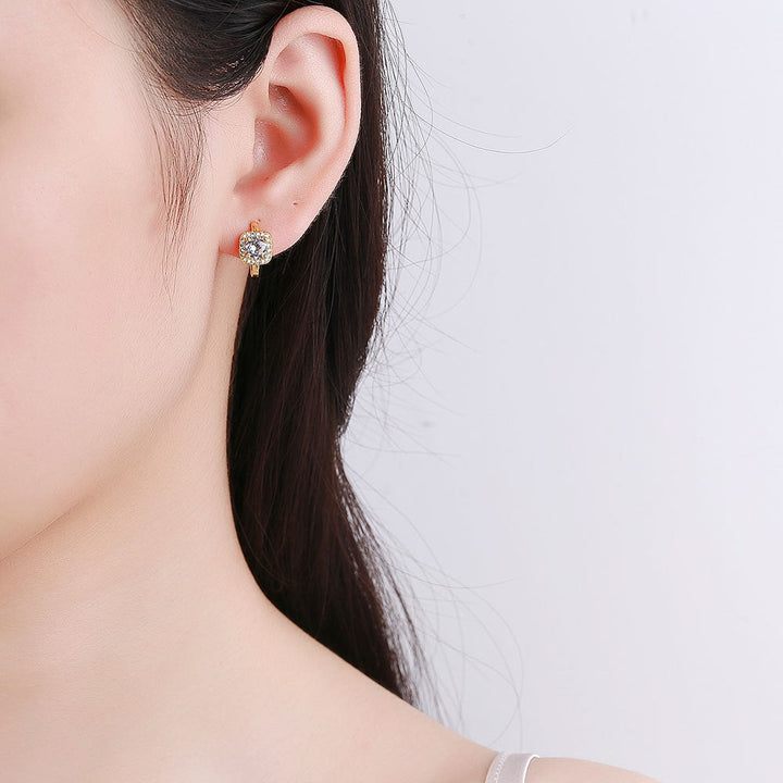NADINE™ | GOLD SQUARE EARRINGS