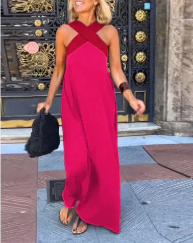 Quirine™ | Women's Wrap-Front Maxi Dress
