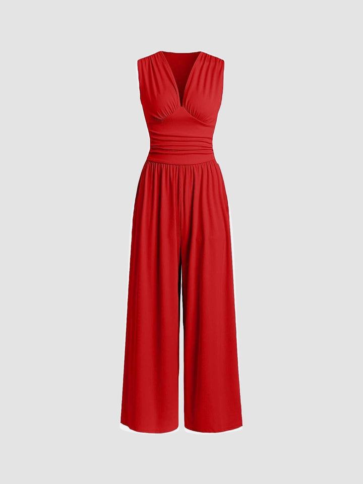 Charity™ | Sleeveless Wide-Leg Jumpsuit