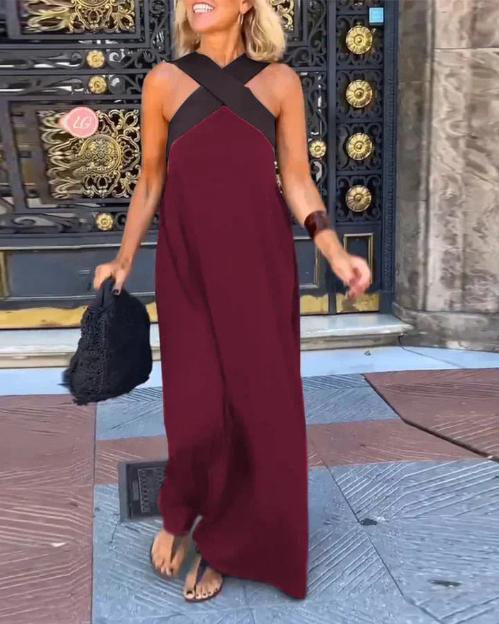 Quirine™ | Women's Wrap-Front Maxi Dress