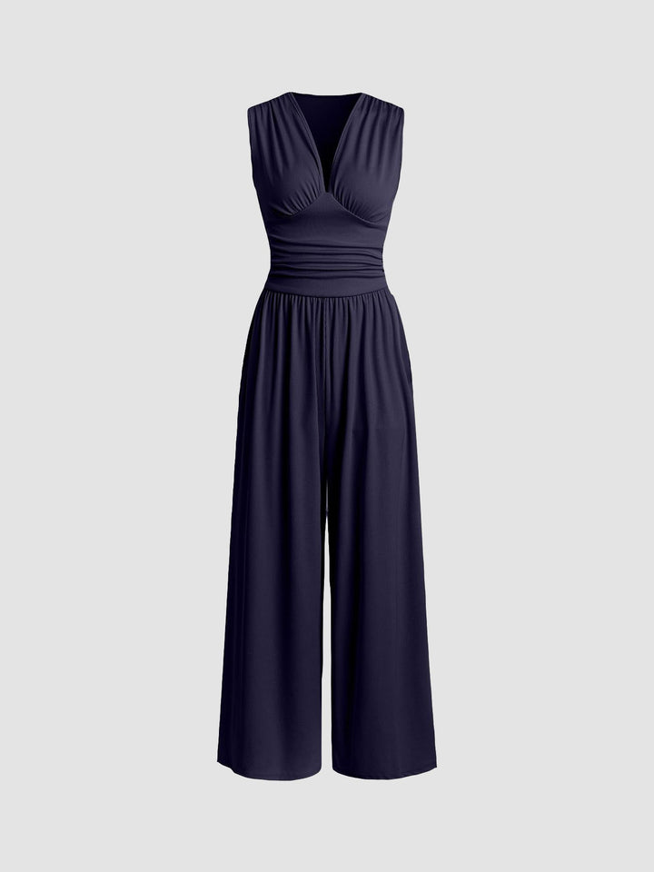 Charity™ | Sleeveless Wide-Leg Jumpsuit