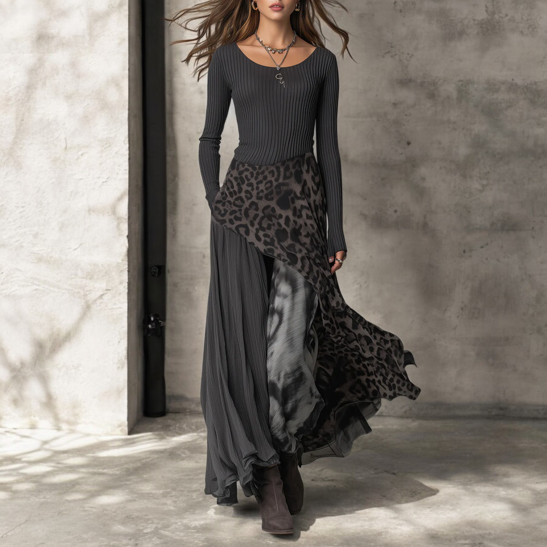Nova™ | Long Leopard Dress