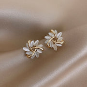 Sonja Luxe White Opal Earrings