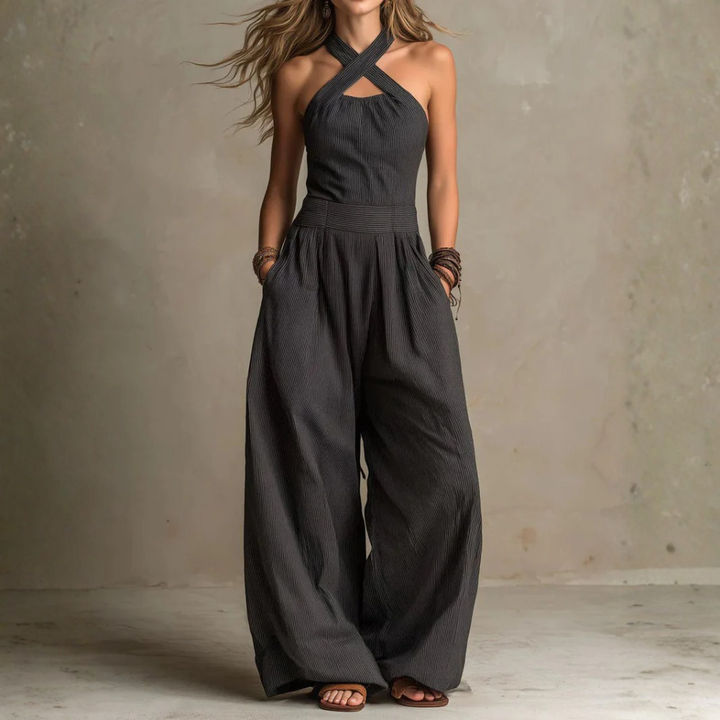 Colette™ | Fluid Open-Back Jumpsuit