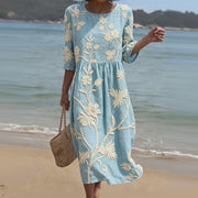 ALGHERO – Women’s Dress with Floral Embroidery