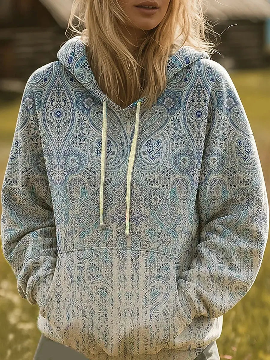 Ivelyne | Paisley Print Hoodie