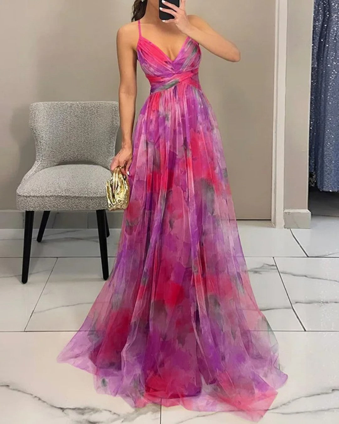 Giselle™ | Women's Floral Print Maxi Dress