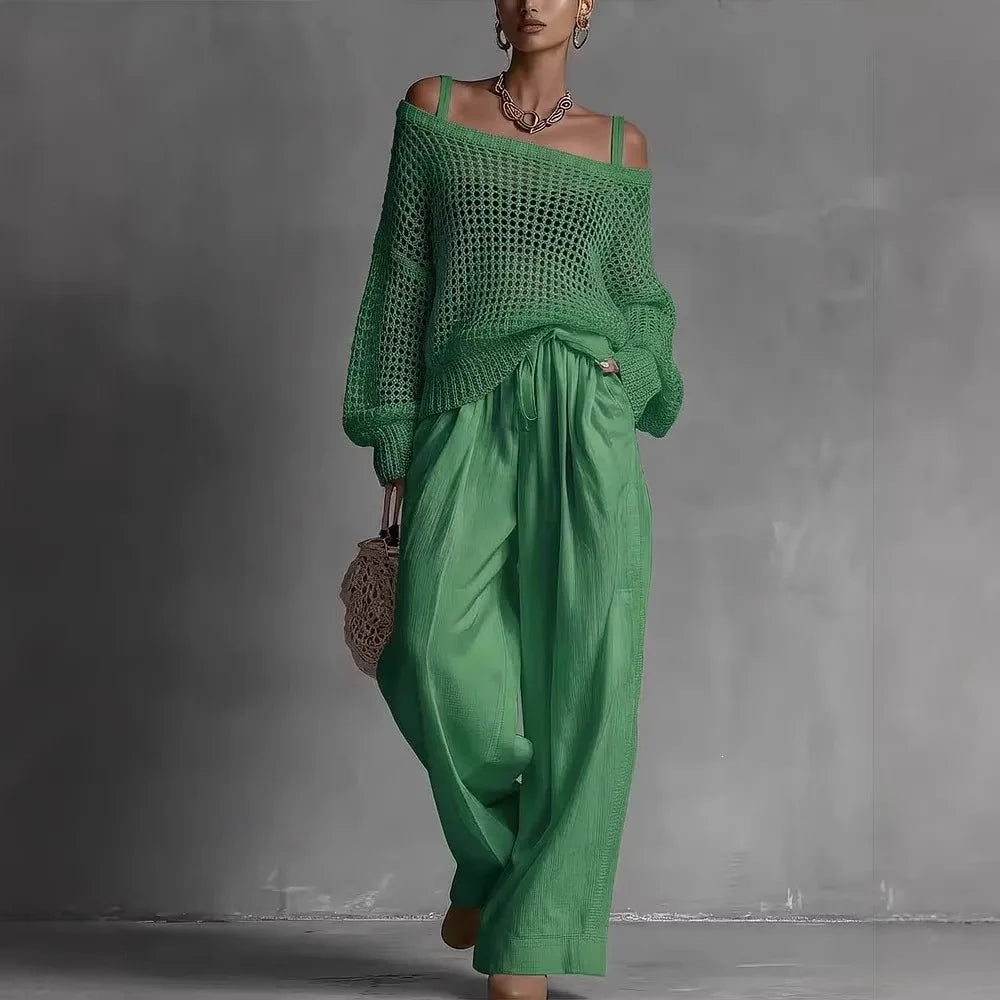 Claribel™ | Off-Shoulder Wide-Leg Set