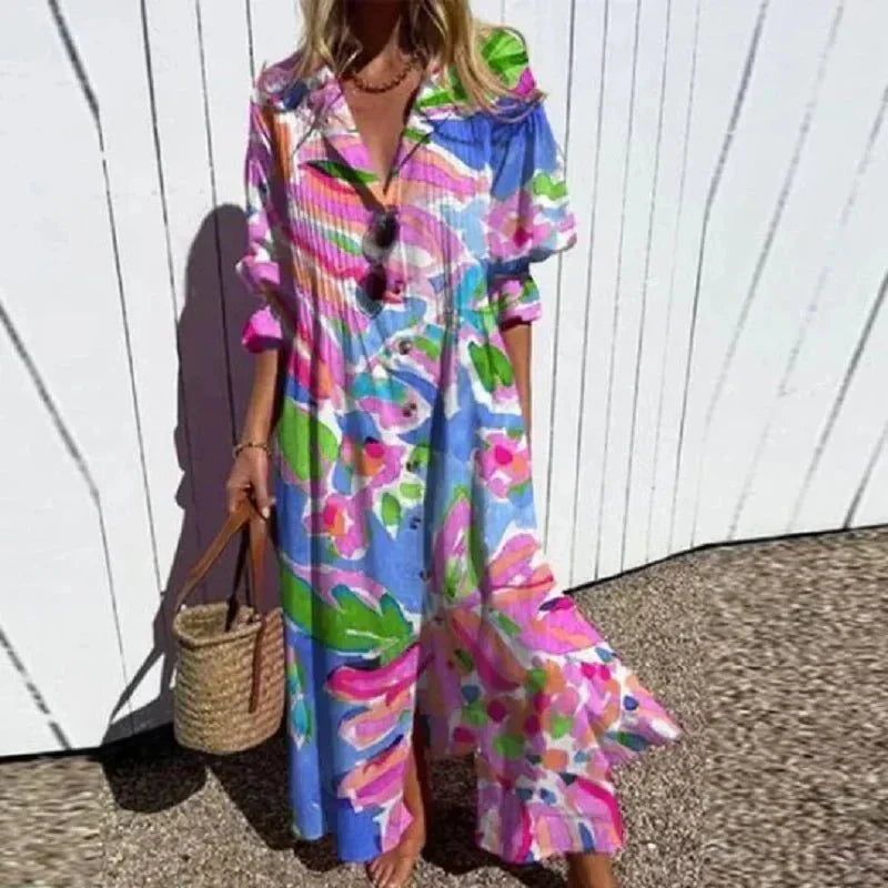 Soleil™ | Women's Boho Maxi Dress
