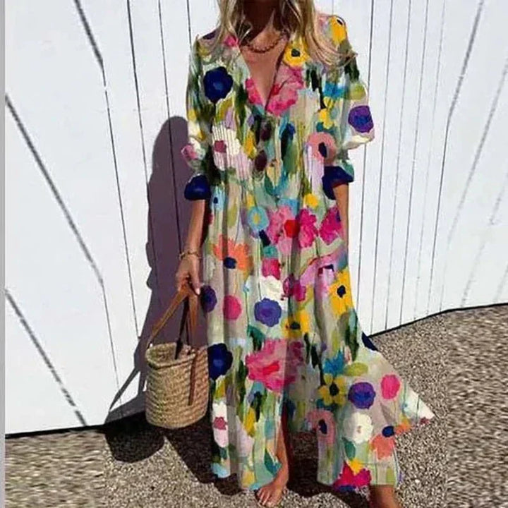 Soleil™ | Women's Boho Maxi Dress