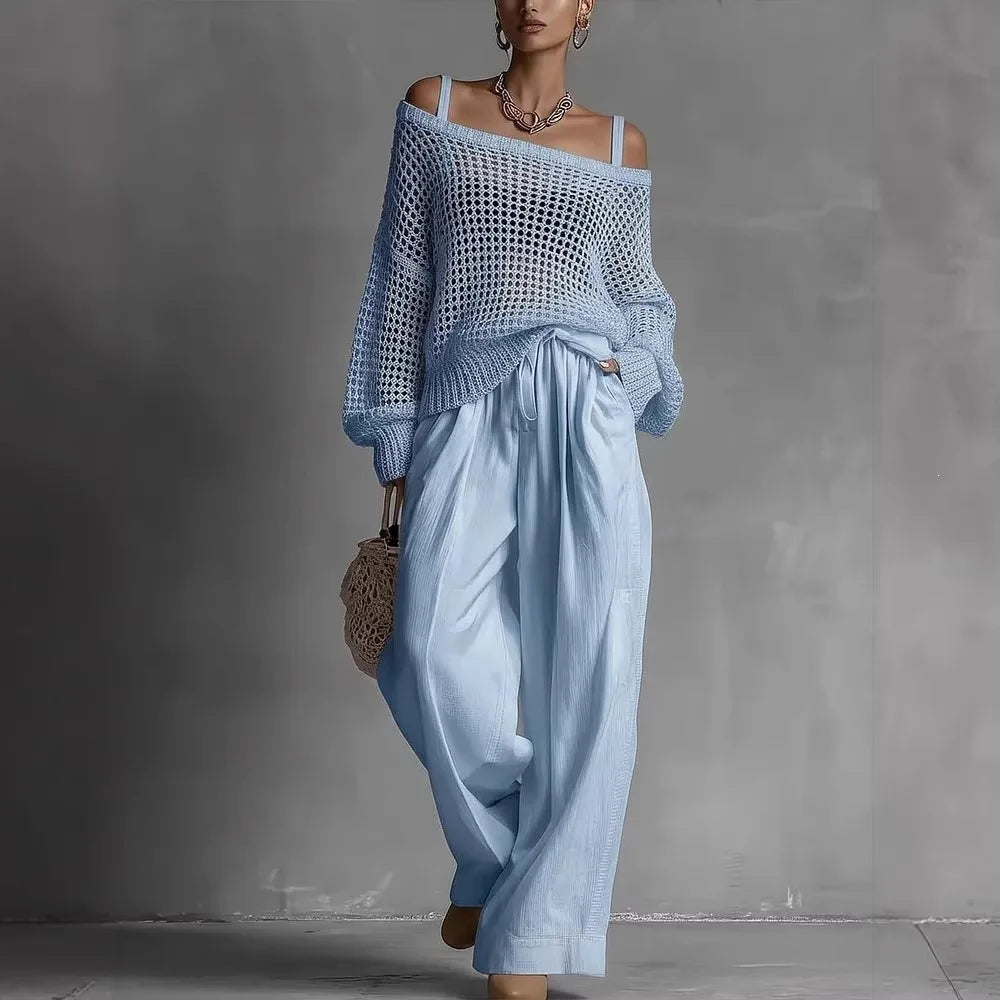 Claribel™ | Off-Shoulder Wide-Leg Set